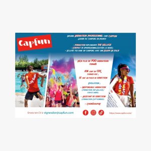 Animateur professionnel (H/F) camping • Offre d’emploi • Camping Capfun "Les Vignes d'Or" • CDD • Valras-Plage, 34350, France